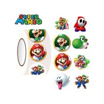 500pcs Super Mario Bros Cartoon Children Sticker Anime Luigi Yoshi Stationery Label Sticker