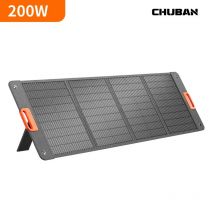 Panel solar plegable de 200W portátil para carga de generador de energía para acampar al aire libre