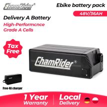 ChamRider Consegna una batteria per portapacchi posteriore 48V 36AH Celle ad alta capacità adatte per bici elettriche DTS425 DT450 DM427