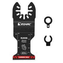 EZARC Carbide Oscillating Saw Blades General Purpose Quick Release for Metal Nails Wood Plaster Drywall PVC, Multitool Blades