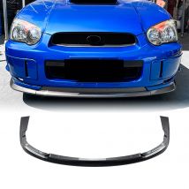 For Subaru Impreza WRX STI 2004-2005 Front Bumper Spoiler Lip Carbon Fiber Look/Gloss Black Lower Splitter Protector Blade Kit