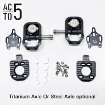 Road Bicycle MTB Bike Pedals Magnetic Pedal 200n Titanium Spindle Aluminum Alloy CNC Made Hollow Anti-skid Bearing
