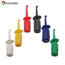 24 stücke Mini Test Haken Clips Einzel Haken Clip Bunte Frühling Haken Grabber Sonde Für Elektronische Prüfung Multimeter Draht Blei