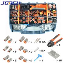 2–12-polige wasserdichte Auto-Stecker-Sets der DT Deutsch-Serie mit Crimp- und Entfernungswerkzeugen DT06-2S DT04-2P DT06-3S