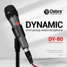 D86 Professionelles Kabelmikrofon Metallmikrofon 6,5 mm Persönliches exklusives Mikrofon und Lautsprecher für Karaoke