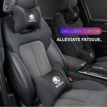 Car Neck Pillow Seat Headrest Lumbar Spine Protectio Throw pillow for Skoda Fabia Superb Yeti Octavia Rapid Mk3 A4 A6 A7 2 3 A5