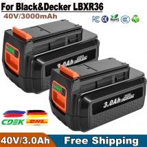 Batteria 36V/40V batteria di ricambio 3000mAh per batterie BL20362 BL2536 BL20362-XJ BL2536-XJ