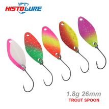HISTOLURE 1 Stück Forellenlöffel 1,8 g 26 mm Köder Angellöffel Köder Metall Spinner Köder zweiseitige Farbe