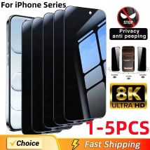 1-5pcs Anti-Spy Privacy Protezione Dello Schermo In Vetro Temperato Per iPhone 11 12 13 14 15 16 17 Pro Max 14 15 16 Plus 16e Air Pellicola di Vetro