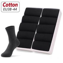 10 Paare/Herren Business Baumwolle Socken Einfarbig Kleid Büro männer Socken Frühling Herbst Antibakterielle Nicht-slip komfort Socken Männer