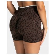 Yoga-Shorts mit Leopardenmuster für Damen, hoch taillierte Workout-Shorts, Po-Lifting-Fitness-Shorts, sexy Gym-Booty-Shorts