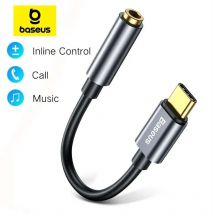 Adapter kabla Baseus typu C na gniazdo słuchawkowe 3,5 mm AUX USB C do słuchawek Huawei P40 P30 Pro Xiaomi 10 9 Adapter audio typu C
