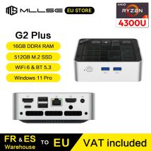 Mini PC MLLSE G2 Plus con Processore AMD Ryzen3 4300U, 16GB RAM DDR4, 512GB SSD, WiFi6, BT5.3, Windows 11 Pro, Computer Desktop Compatto