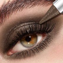 12 colori 1PC ombretto impermeabile bastoncini di lunga durata ad alta pigmentazione luccichio metallizzato glitter ombretto trucco marrone cosmetico
