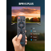 BTS BPR1S Plus BLE 5.0 2.4G Wireless Voice Remote control Gyroscope airmouse for smart TV Box and PC BT remote control