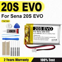 1200 mAh 20S EVO NEU Ersetzt Batterie Für Sena 20S EVO 20SEVO Helm Bluetooth Headset Batterie Akkumulator + Werkzeuge