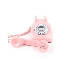 Rotary Dial Phones Retro Telephone From the 1980s, Retro Wired Landline for Home /Office Pink European Landline