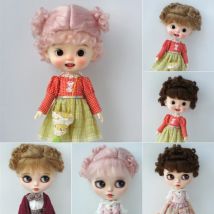 Jusuns JD250 5-6" 6-7" 7-8" 8-9" 9-10" Kurzes Baby lockiges mit Smart Pony Mohair BJD Perücke 1/8 1/6 1/4 OB11 YOSD MSD SD Puppenhaar