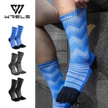 Merino Wool Sports Socks Thermal Warm Moisture Wicking Socks Breathable Quick Dry Men Woman Ski Hiking Running 5 Toe Long Socks