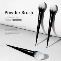 Kat Von D-pędzel do makijażu 20, pędzel do pudru, włosy z miękkiego włókna, elegancki, czarny uchwyt, markowe pędzle do makijażu dla kobiet