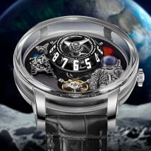 2025 PINDU Design Männer Armbanduhren Top-marke Luxus Roboter Astronaut Raum Serie Uhr Männer Saphir Leuchtende Wasserdichte Uhren