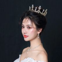 Luxus Diadem Strass Kristall Diademe und Kronen Prinzessin für Frauen Abschluss ball Festzug Braut Hochzeit Haarschmuck Schmuck Krone