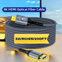 Lange 10M 15M 20M 30M 8K HDMI-Glasfaserkabel, HDMI 2.1 8K60hz 4K120 144hz, 48Gbps UHD kompatibel für PS5 PS4 Xbox RTX3080 3090