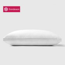 Sondeson Luxury 100% Goose Down Pillow Down-proof King Queen 100% Cotton Bedding 3D Style Rectangle Winter Bedding Pillows 1Pcs