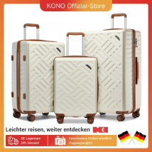 Custodia per bagaglio a mano Supercase custodia in ABS + PC leggera in 3 pezzi con serratura TSA e 4 rotoli e maniglia telescopica