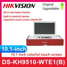 HIKVISION DS-KH9510-WTE1(B) Monitor interior versión internacional multilingüe 802.3af POE WiFi Video intercomunicador aplicación Hik-Connect