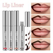 Wasserdichter Lipliner, abziehbarer Tattoo-Lipgloss, wasserfest, langlebig, matte Lippentönung, braune Kontur, abreißbare Lippen, Fleck, Kosmetik