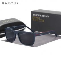 BARCUR Design TR90 okulary przeciwsłoneczne męskie spolaryzowane lekkie sportowe okulary