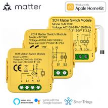 Matter WiFi Smart Switch Modulo Relè Interruttore Automatico Domestico Intelligente Collabora con Homekit/Alexa/Google/smartTings