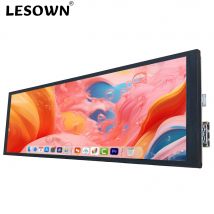 LESOWN 7.9 inch Long Stretched Bar LCD Screen Display 1280x400 HDMI USB Driver Board Monitor for Gaming PC Raspberry Pi Windows