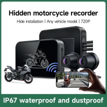 Motorcycle DVR Full Body Waterproof Moto Camera WiFi GPS Dash Cam Front Rear Driving Video Recorder Black Box