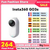 Insta360-cámara pequeña GO 3S-4K, portátil y versátil, manos libres, POV, montaje en cualquier lugar, estabilización