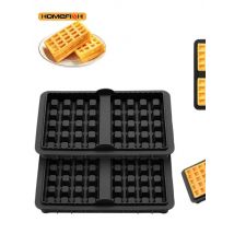 1/2 Piece Silicone Waffle Mold, Kitchen Waffle Maker Square Waffle Mold for Cake Chocolate Craft Candy Soap Pastry Accessories