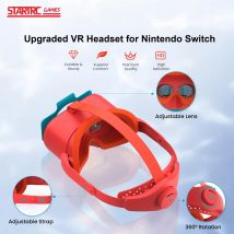 Für Nintendo Switch/OLED-Spielekonsole 3D HD VR-Brille Switch verstellbare Kopfband-Erweiterung Upgrade 3.0-Zubehör