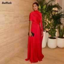 Bafftafe Roter weicher Satin, maßgeschneiderte formelle Party-Abschlussballkleider, Saudi-Arabien, lange Abendkleider für besondere Anlässe für Damen 2026