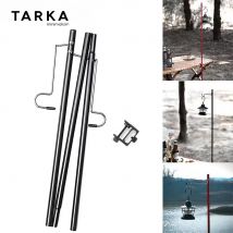 TARKA Gancio per luce staccabile per esterni, direzione e lunghezza Supporto per luce regolabile Supporto per lampada da tavolo ultraleggero da campeggio