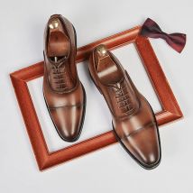 Hochwertige Männer Echt leder Schuhe Luxus Designer Oxford Schuhe männlich Business Office Brogue Kleid Schuhe für Männer Hochzeits schuh