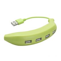 USB 2.0 HUB Mini Creative Pepper/Banana Shape 4 Port Multiple Expander USB Hub Power Adapter For PC Laptop