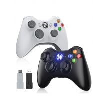 Gamepad for Xbox 360/Slim/PC Console Controller 2.4G Wireless  W/Dual Vibration 6-Axis Gyro Joystick Game Remote Control Handle