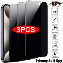 3 Stücke Privatsphäre Displayschutzfolie Für iPhone 13 14 15 16 17 Pro Max Mini 8 7 Plus Anti-spion Schutzglas Für iPhone 17 XR XS Max