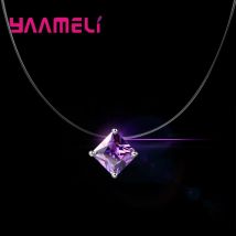 8 farbe Geometrie Lässig Schmuck Halskette Für Frauen Shiny AAA Zirkonia Party Jahrestag Geschenk Förderung