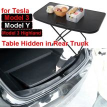 Tragbarer Tisch für den hinteren Kofferraum des Autos für Tesla Model 3, Highland Camping-Schreibtisch, faltbar, für Reisen, Picknicktisch, Zubehör, Modell Y 2024