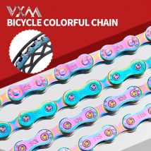 Vxm mtb rennrad bunte kette 8s 9s 10s 11s 12s geschwindigkeit kette universeller hochwertiger langlebiger kettens trom mit fehlendem glied