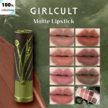 Rossetto opaco Girlcult, sensazione setosa e cremosa, leggero e non essiccante, finitura soft-focus, abbigliamento duraturo, Edgy Daily, trucco completo