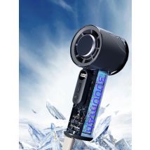 Portable Mini Air Condition Fan 100-Speed Turbo Cooling-3000mAh Rechargeable, Handheld Fan for Camping/Home/Gift