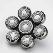 Męskie 7-ostrzowe wymienne głowice golące do golenia Pływające, zmywalne elektryczne golarki 7D Zestaw trymerów Ostrza tnące